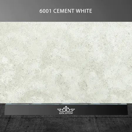Cement White Concrete Quartz Countertop Wholesale 6001