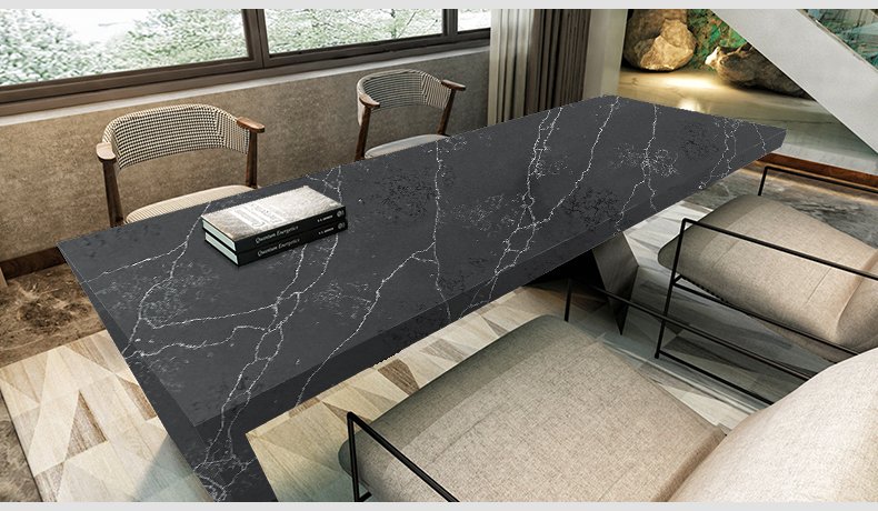 5039 Laurent Calacatta Black Quartz