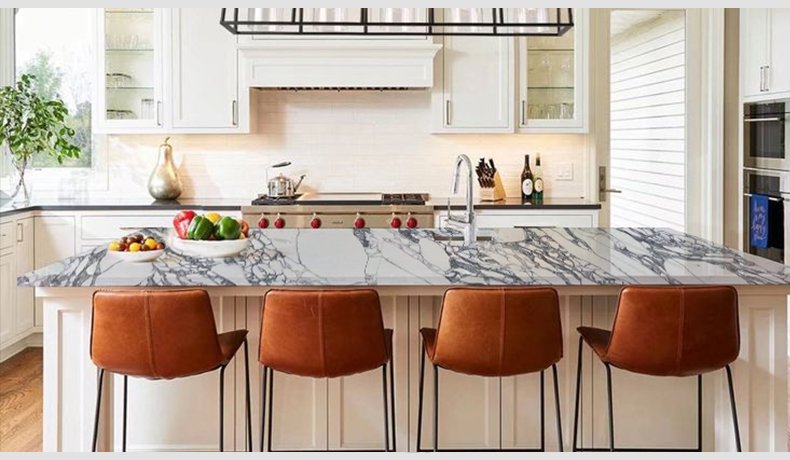 Arabescato Extra Quartz Stone Slabs Countertop Suppliers 5084