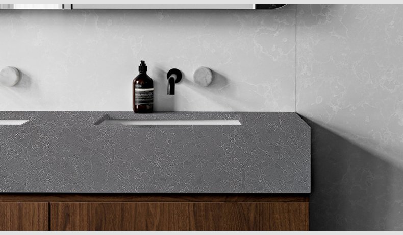 5011 Night Sunny Black vagli Calacatta Quartz Countertops