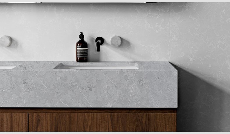 6015 Allen Grey Fresh Concrete Quartz Wholesale