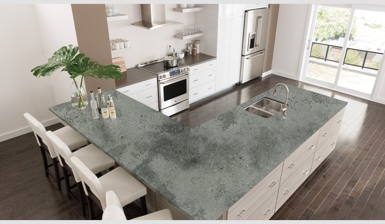 6002 Cement Grey New Style Concrete Quartz Factory Direct Sales